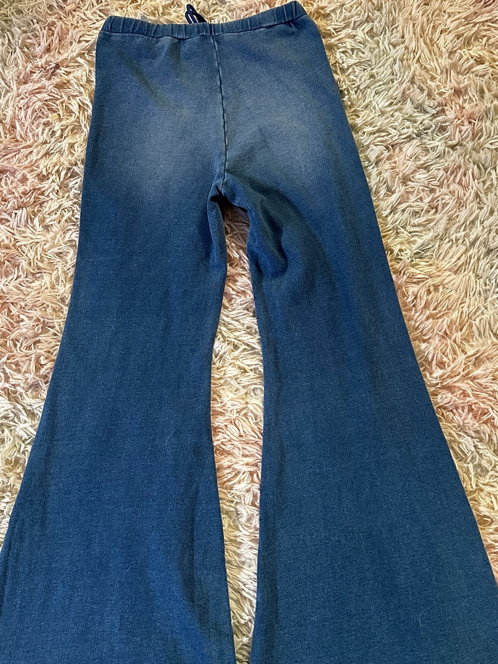 New Good American Jeanius Flare Cotton French Terry Pants Size Small - Picture 9 of 10